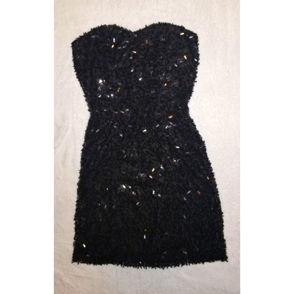 Black sequin dress